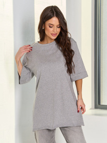 Футболка ISSA Plus модель 15061_серый Фото