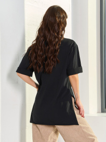 Футболка ISSA Plus модель 15061_черный Фото