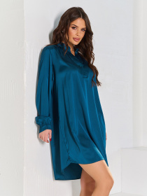 Платье мини ISSA Plus модель 15066_темно_зеленый Платье мини ISSA Plus модель 15066_темно_зеленый Фото