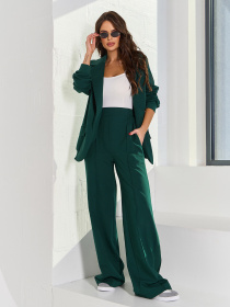 Костюм ISSA Plus модель 15072_темно_зеленый Фото