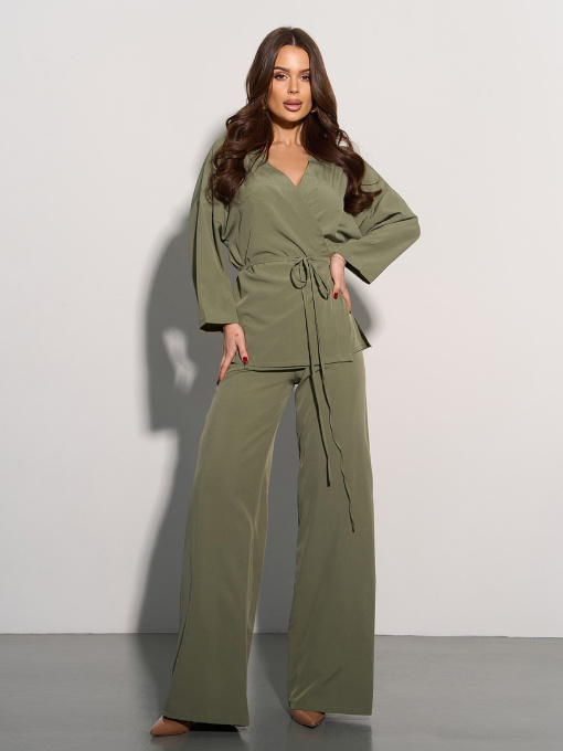 Костюм ISSA Plus модель 13452_хаки Фото