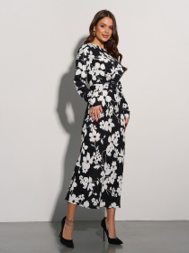 Платье миди ISSA Plus модель 15076_черный Фото