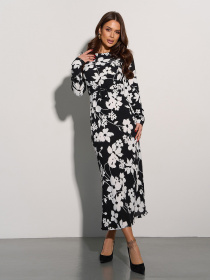 Платье миди ISSA Plus модель 15076_черный Фото