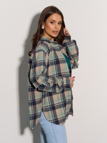 Рубашка ISSA Plus модель SA-554A_зеленый Фото