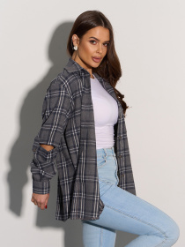 Рубашка ISSA Plus модель SA-554A_серый Фото