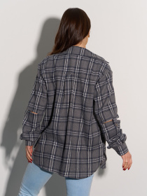 Сорочка повсякденна ISSA Plus модель SA-554A_серый Сорочка повсякденна ISSA Plus модель SA-554A_серый Фото