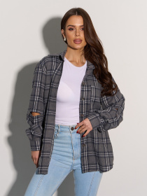 Сорочка повсякденна ISSA Plus модель SA-554A_серый Сорочка повсякденна ISSA Plus модель SA-554A_серый Фото