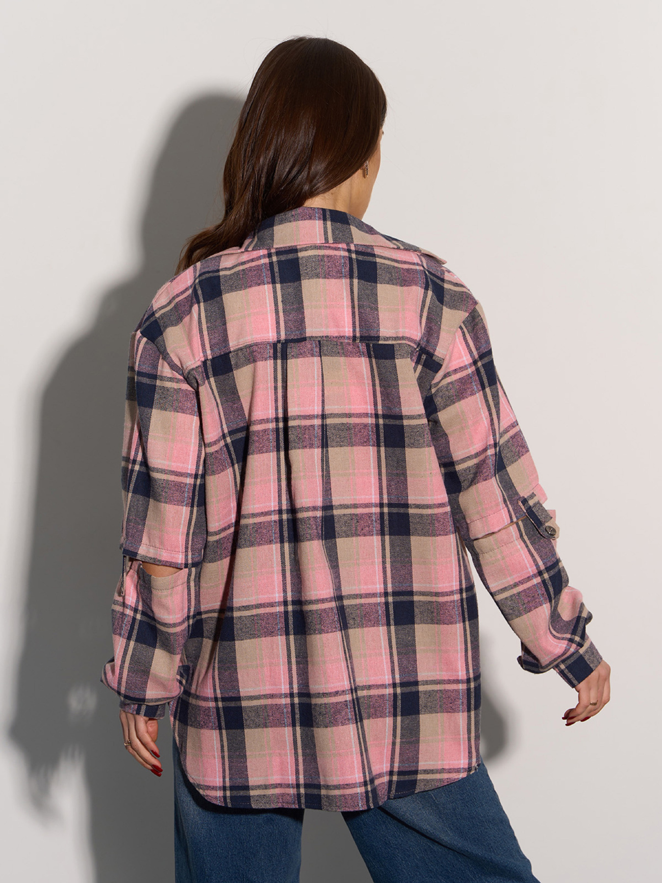 Рубашка ISSA Plus модель SA-554A_розовый Фото