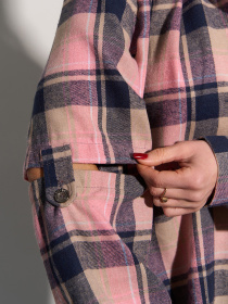 Рубашка ISSA Plus модель SA-554A_розовый Фото