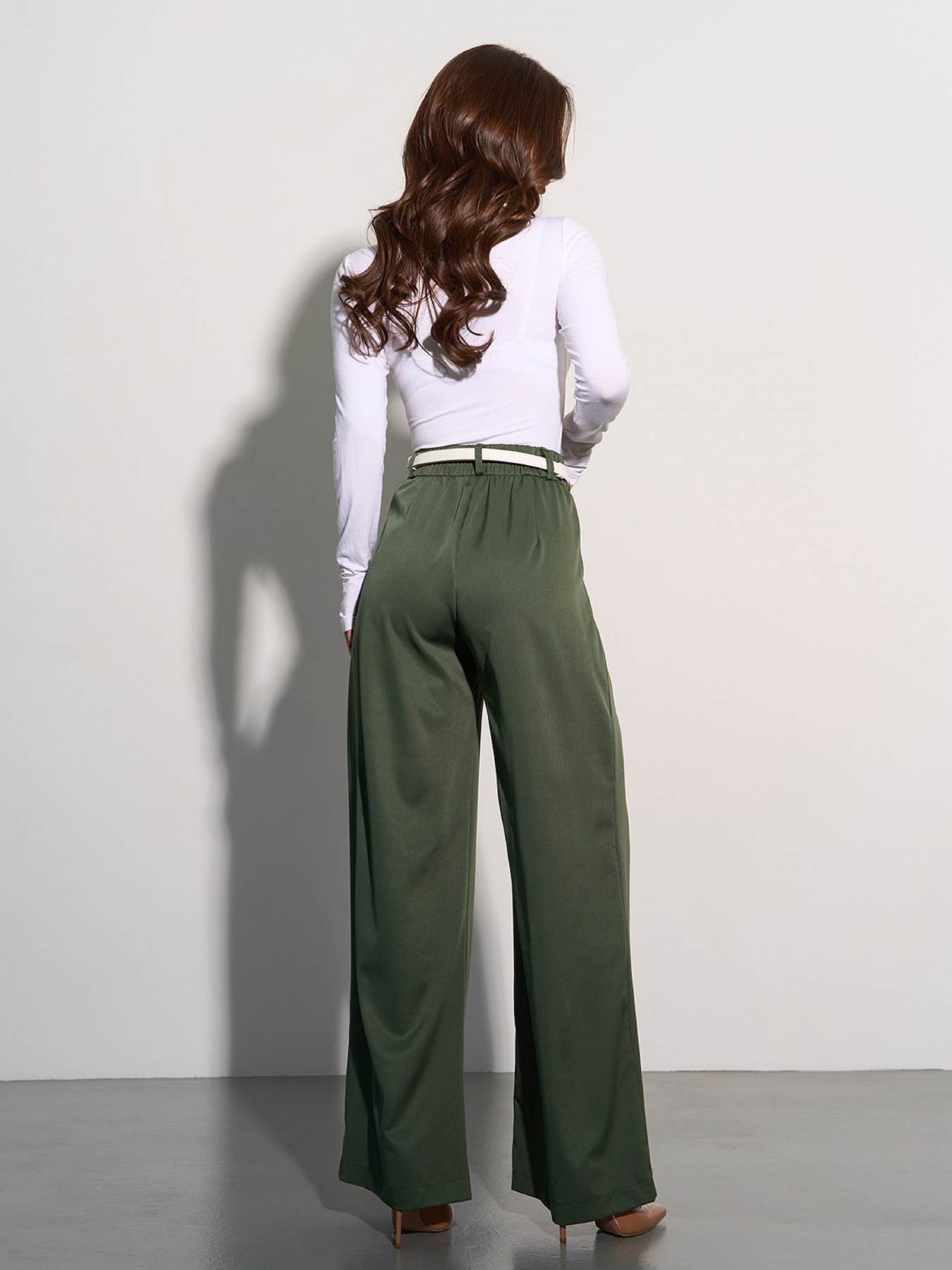 Палаццо ISSA Plus модель 14911_хаки Фото