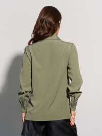 Сорочка ISSA Plus модель 14996_хаки Фото