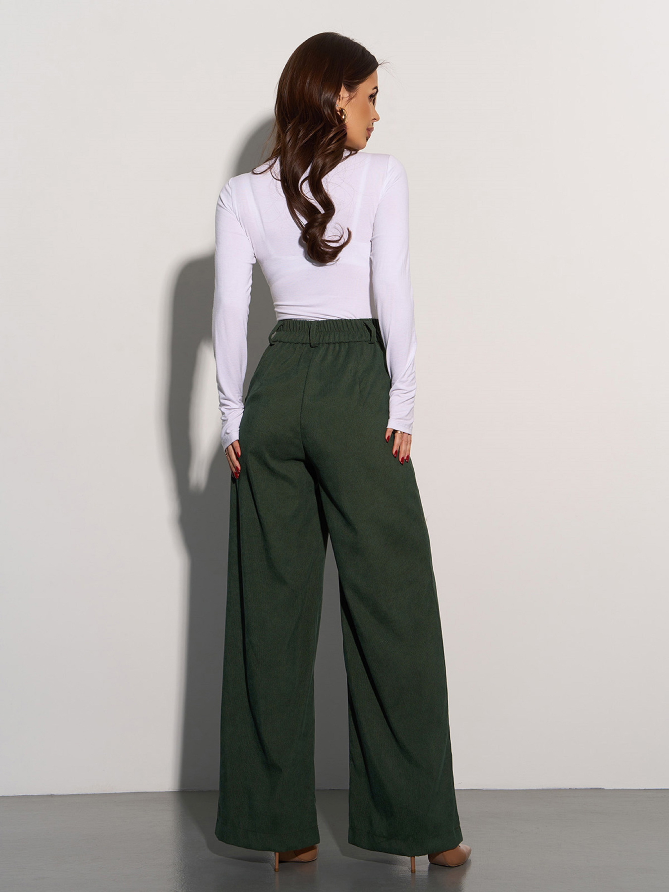 Палаццо ISSA Plus модель 15015_хаки Фото