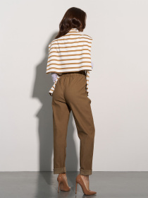 Повседневные штаны ISSA Plus модель 15079_коричневый Фото