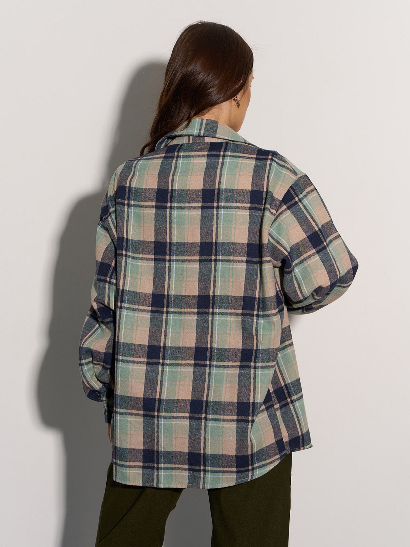 Рубашка ISSA Plus модель 15082_зеленый Фото