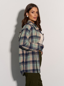 Рубашка ISSA Plus модель 15082_зеленый Фото