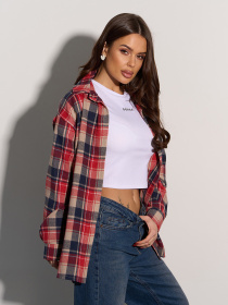 Рубашка ISSA Plus модель 15082_красный Фото