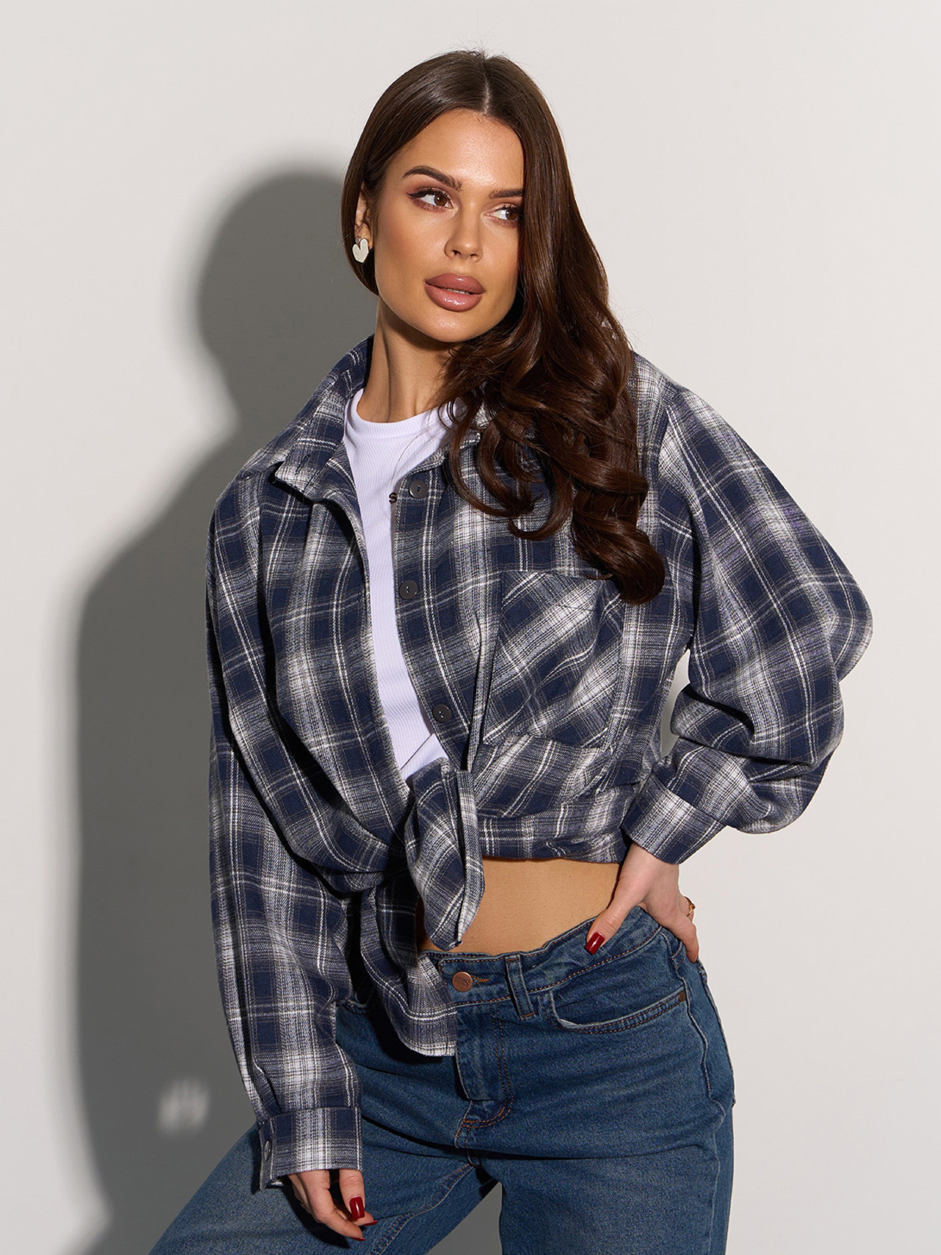 Сорочка повсякденна ISSA Plus модель 15083_мультиколор Фото