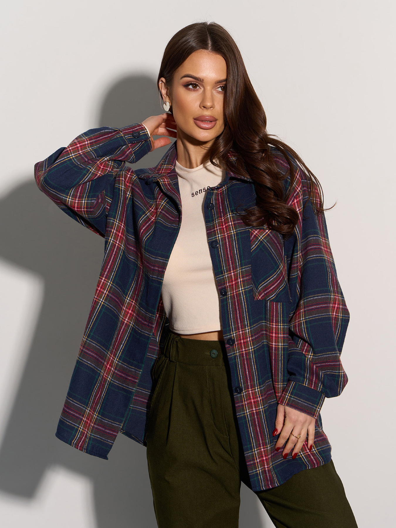 Сорочка повсякденна ISSA Plus модель 15084_мультиколор Фото