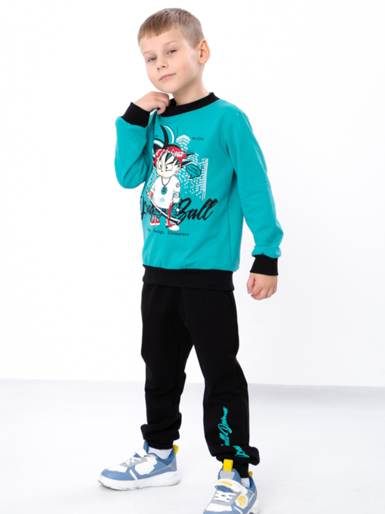 Спортивний костюм Носи своє модель 6063-057-33-4-bryuzovij-nefrit-chornij Фото