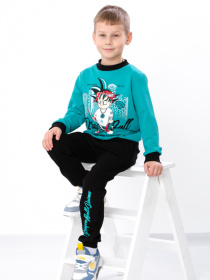 Спортивный костюм Носи своє модель 6063-057-33-4-bryuzovij-nefrit-chornij Фото