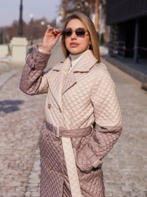 Плащ MilaNova модель Плащ ПВ-320 молоко+капучино Фото