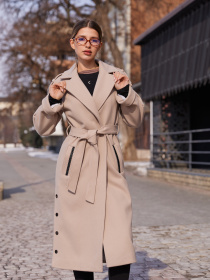 Пальто MilaNova модель Пальто ПВ-376 бежевый Фото