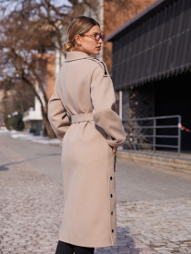 Пальто MilaNova модель Пальто ПВ-376 бежевый Фото