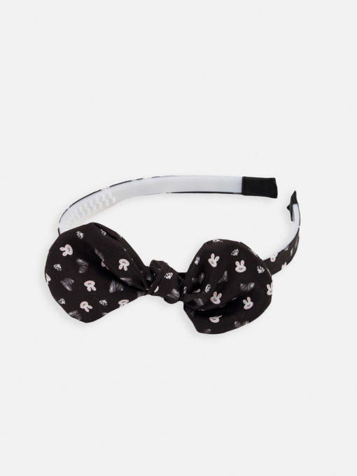 Обруч для волосся для дівчинки колір чорний ЦБ-00267343 YUKI модель ЦБ-00267343 Фото