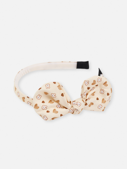 Обруч для волосся для дівчинки колір молочний ЦБ-00267344 YUKI модель ЦБ-00267344 Фото