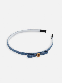 Обруч для волосся для дівчинки колір синій ЦБ-00267356 YUKI модель ЦБ-00267356 Фото