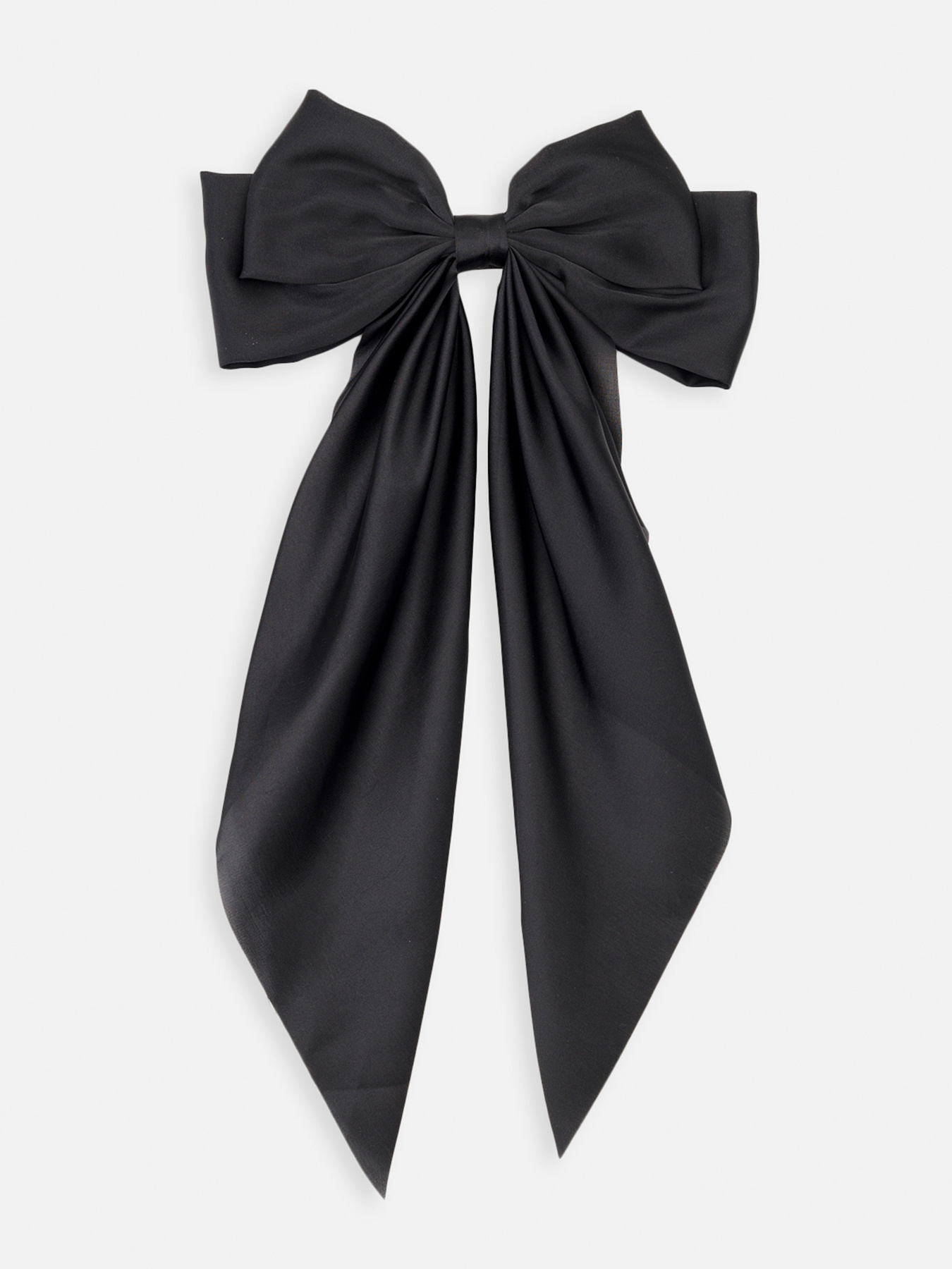 Бант для волос девочки цвет черный ЦБ-00270254 YUKI модель ЦБ-00270254 Фото