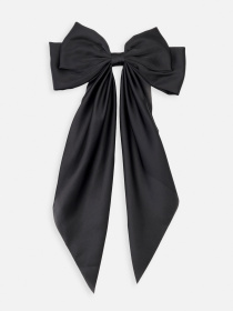 Бант для волос девочки цвет черный ЦБ-00270254 YUKI модель ЦБ-00270254 Фото