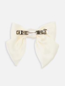 Бант для волос девочки цвет молочный ЦБ-00270259 YUKI модель ЦБ-00270259 Фото