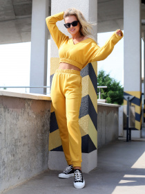 Костюм ISSA Plus модель 12844_mustard Фото