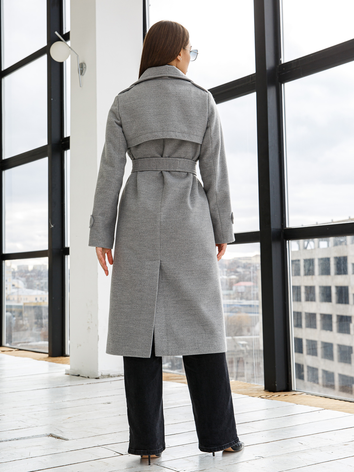 Пальто MilaNova модель Пальто ПВ-310 светло-серый Фото