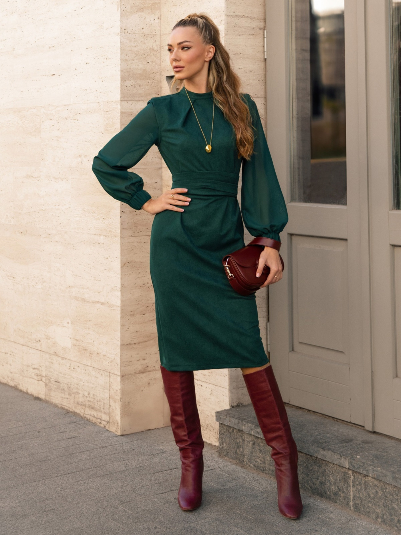 Платье миди Dressa модель 70761 Фото