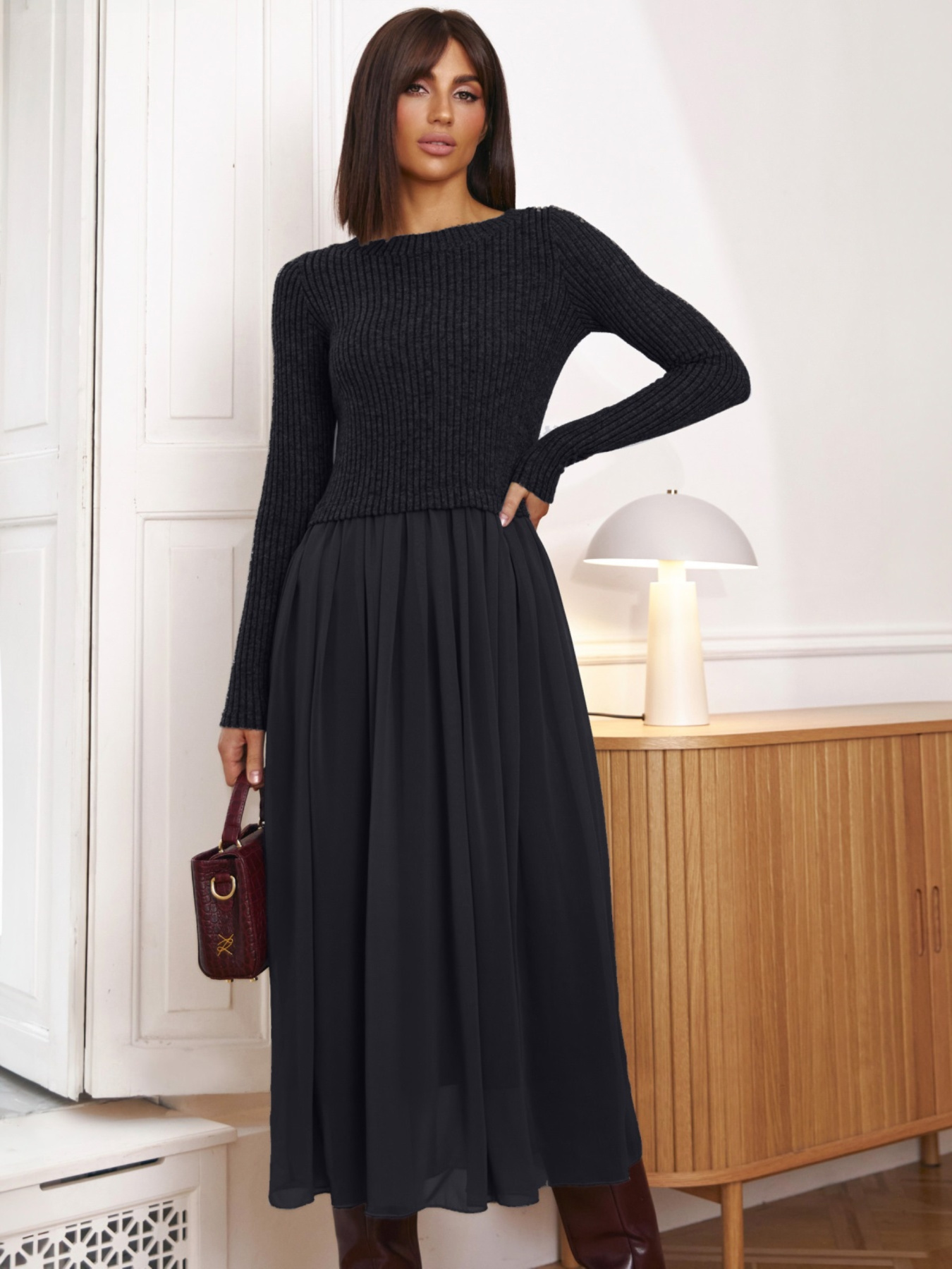 Платье миди Dressa модель 55820 Фото