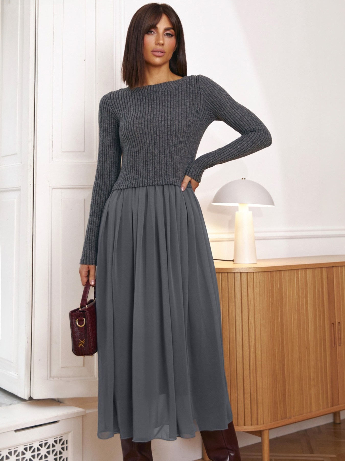 Платье миди Dressa модель 72602 Фото