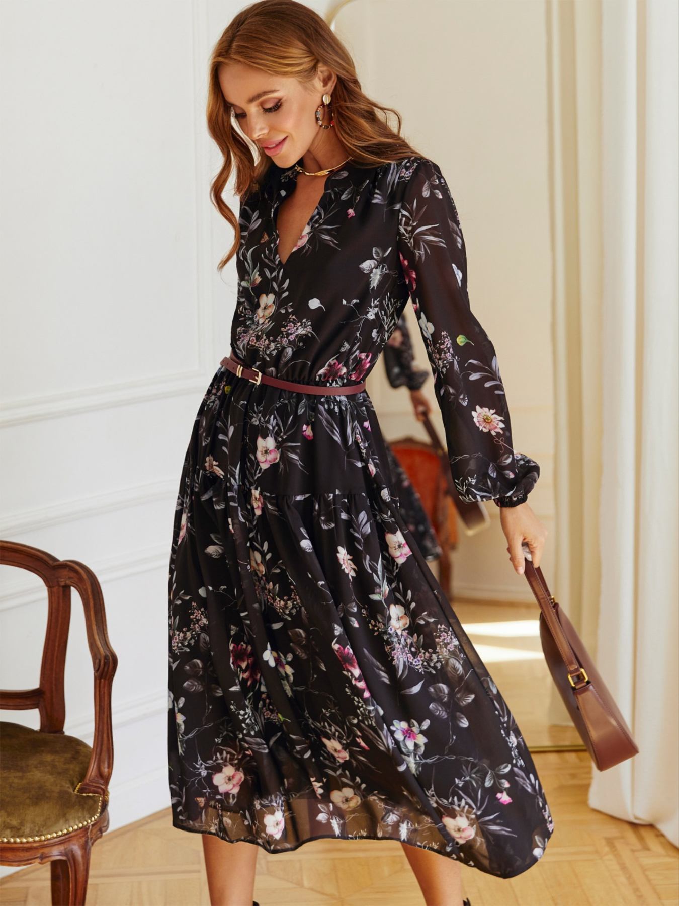 Платье миди Dressa модель 63913 Фото