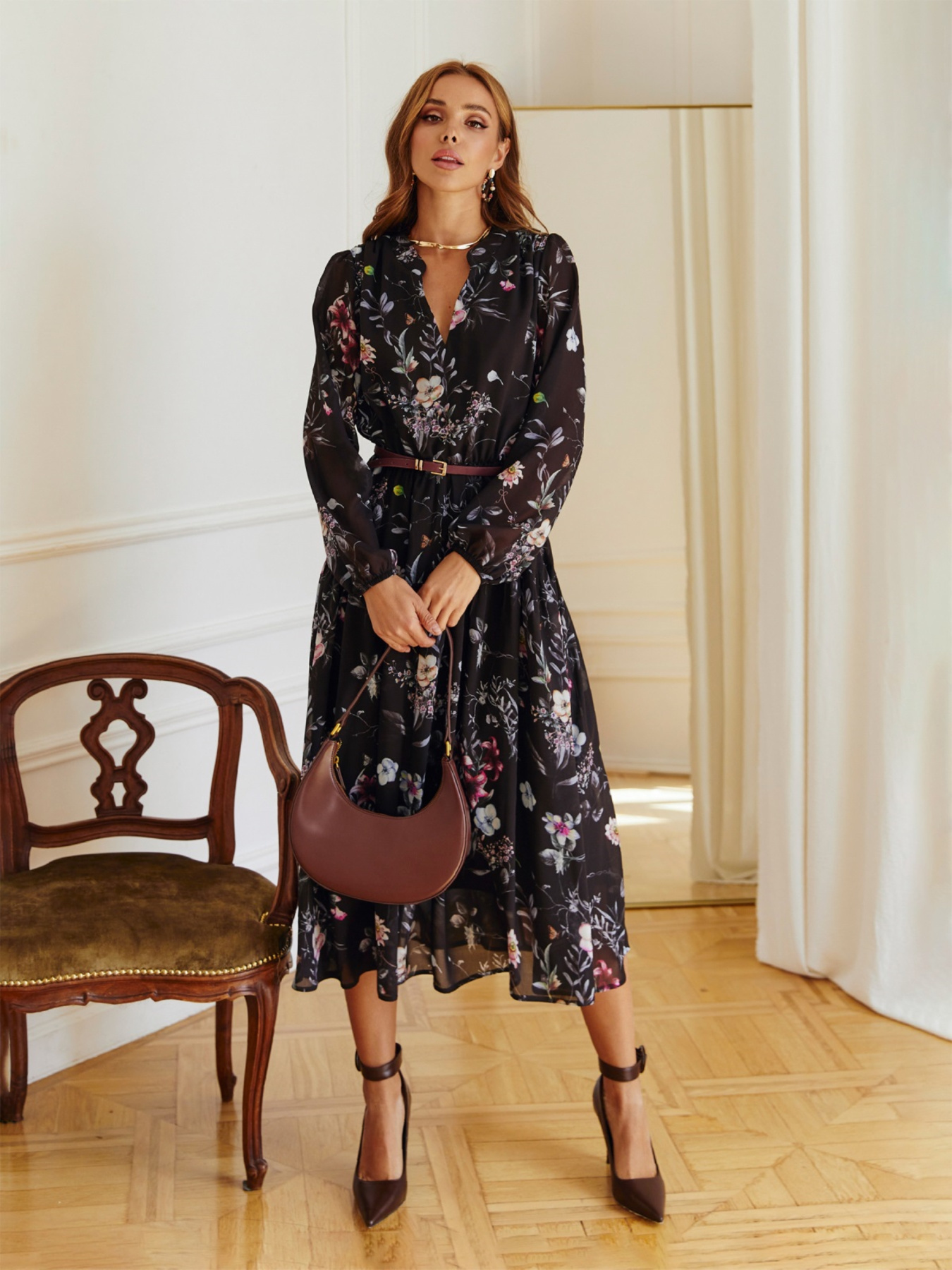 Платье миди Dressa модель 63913 Фото