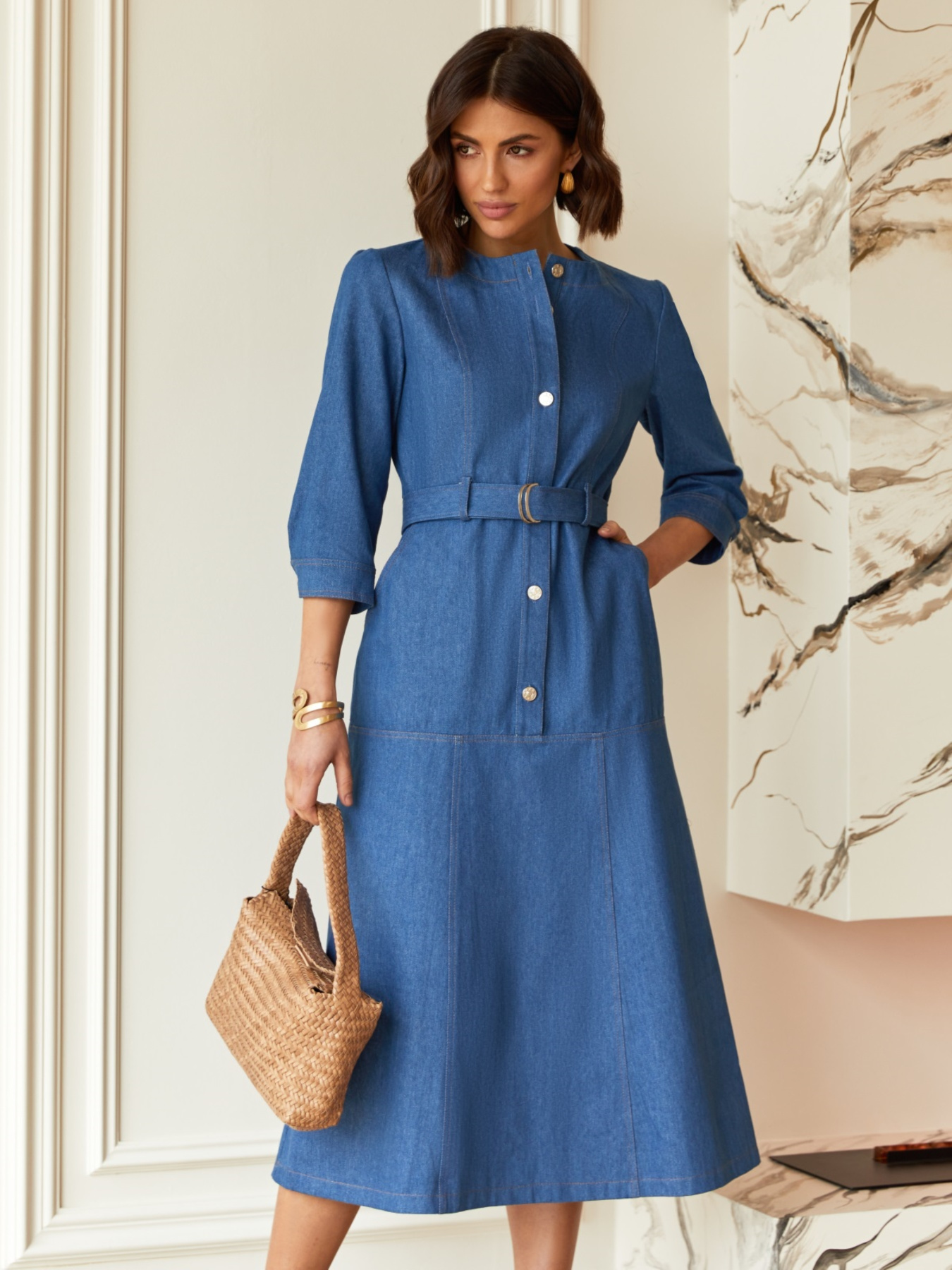 Платье миди Dressa модель 67637 Фото