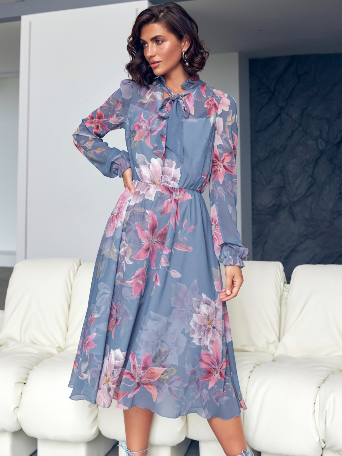 Платье миди Dressa модель 70356 Фото