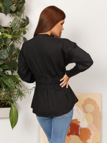 Блуза ISSA Plus модель SA-281_black Фото