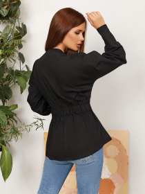 Блуза ISSA Plus модель SA-281_black Фото