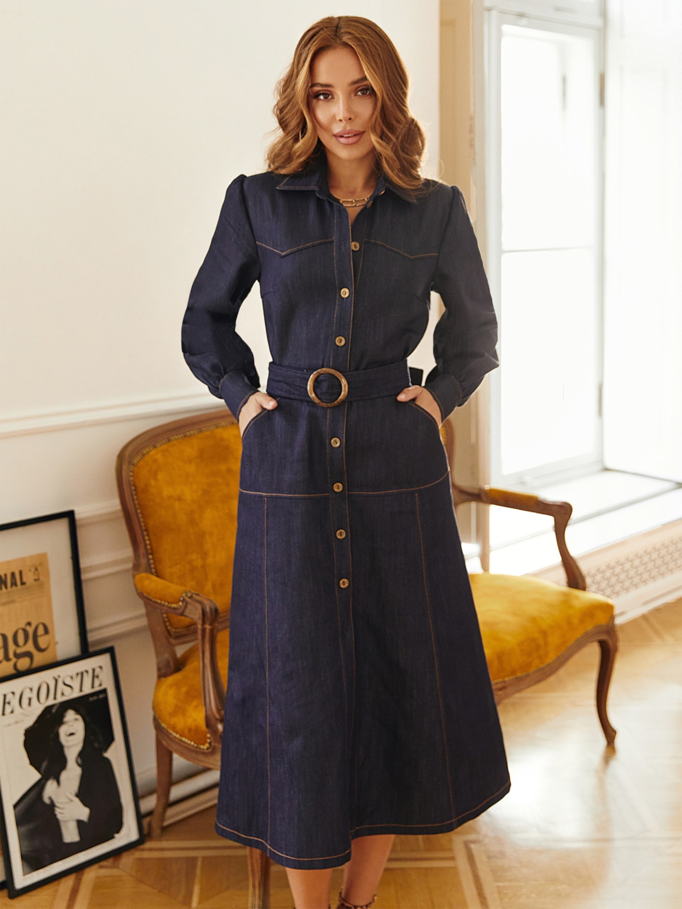 Платье миди Dressa модель 63924 Фото