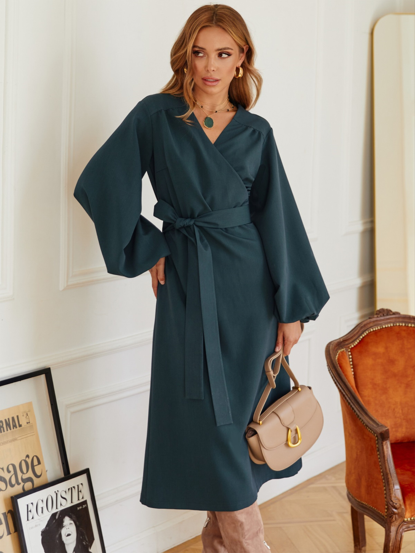 Платье миди Dressa модель 63927 Фото