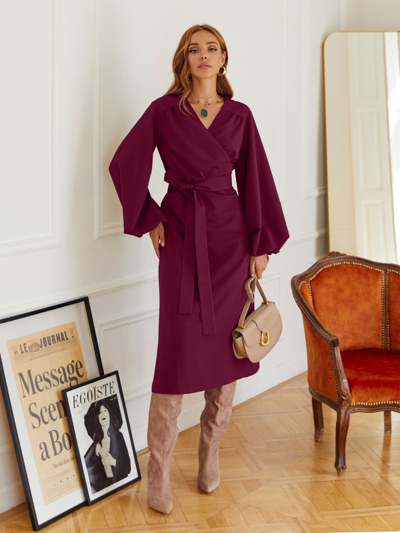 Платье миди Dressa модель 72307 Фото