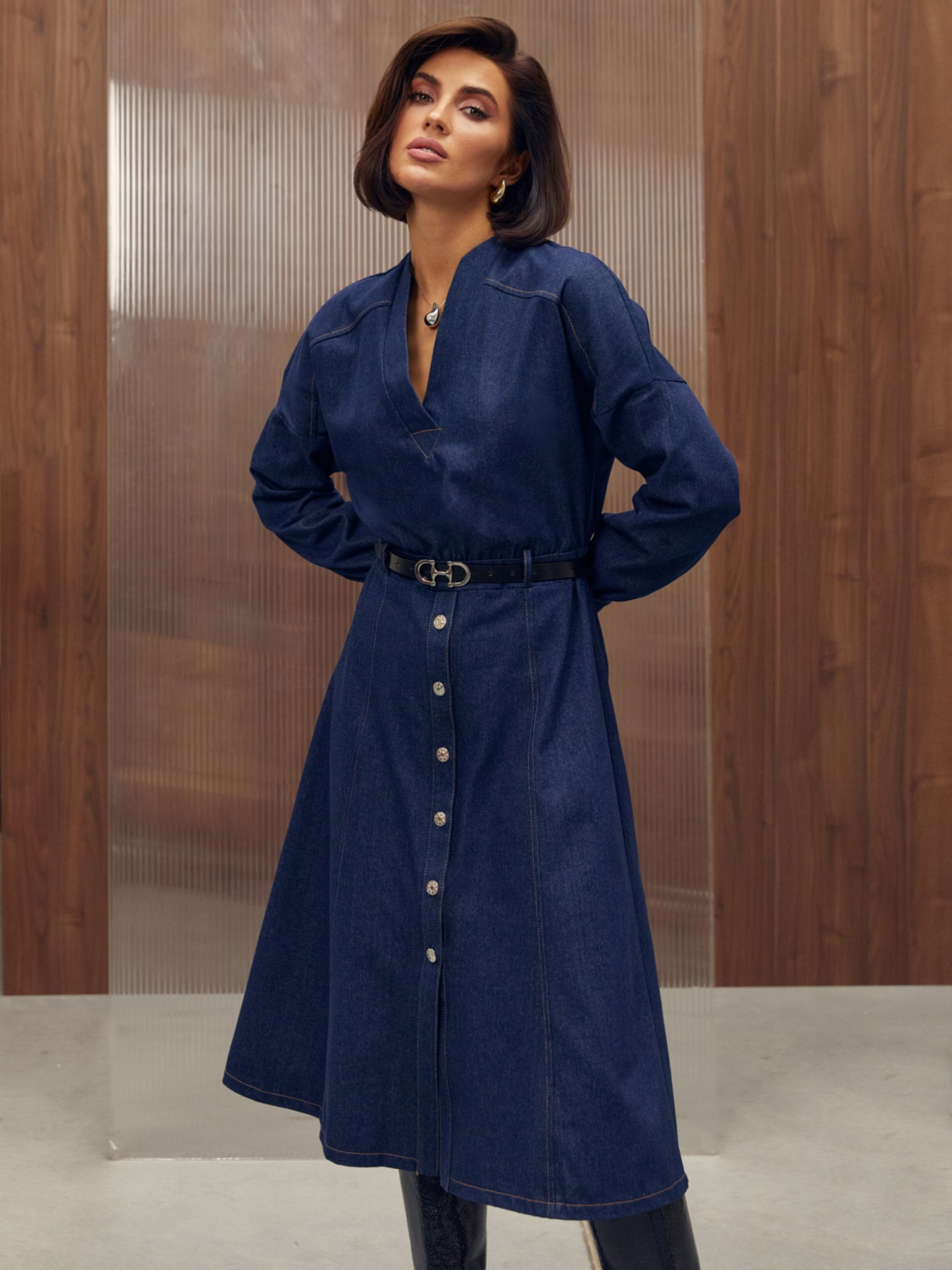 Платье миди Dressa модель 66398 Фото