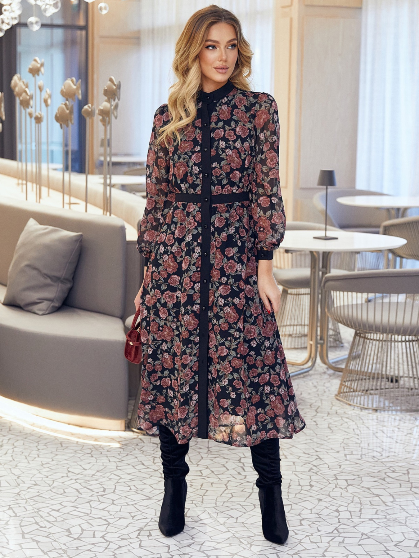 Платье миди Dressa модель 55929 Фото