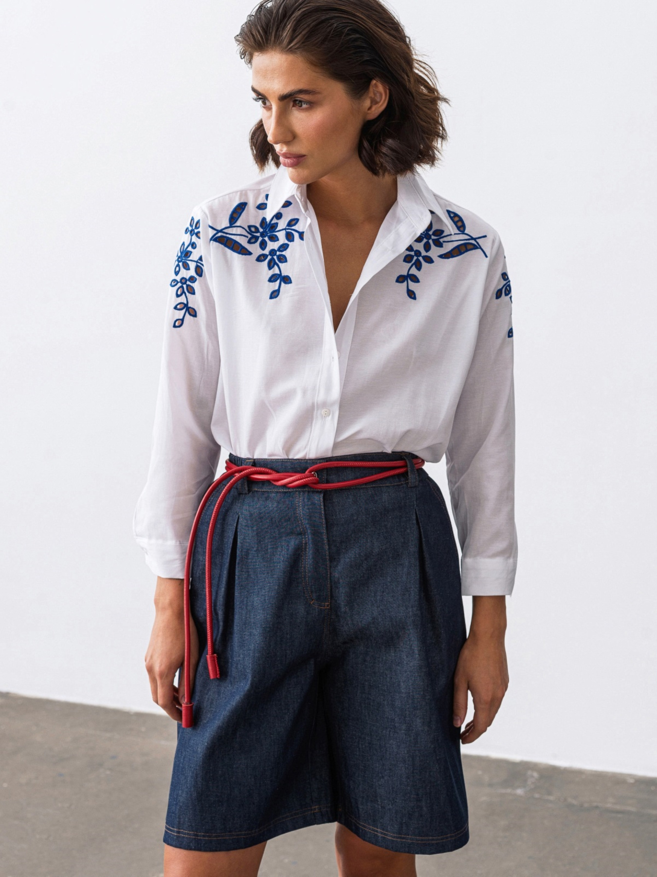 Вышитая рубашка Dressa модель 69325 Фото